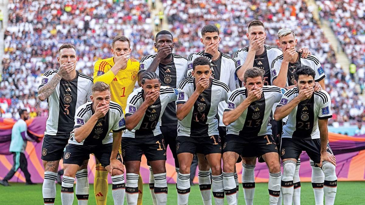 Selección alemana. Protesta ante la FIFA