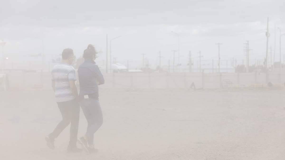 Viento intenso en Neuquén. Fuente: (Emiliano Ortiz)
