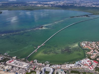 Gobierno de Sheinbaum promete inaugurar el puente Nichupté de Cancún ahora para abril