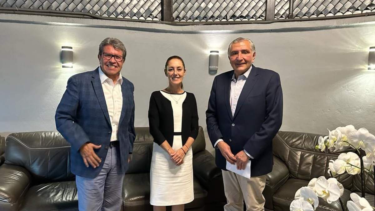 Sheinbaum junto a López y Monreal