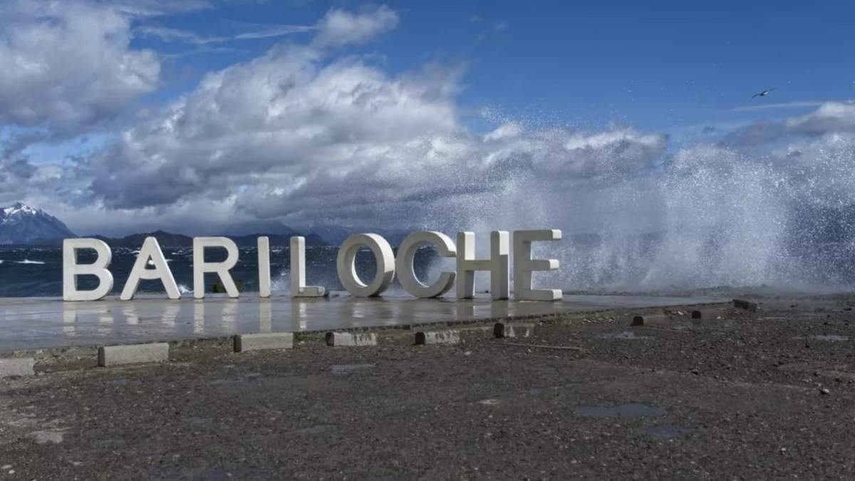 Viento en Bariloche. Fuente: (Twitter)