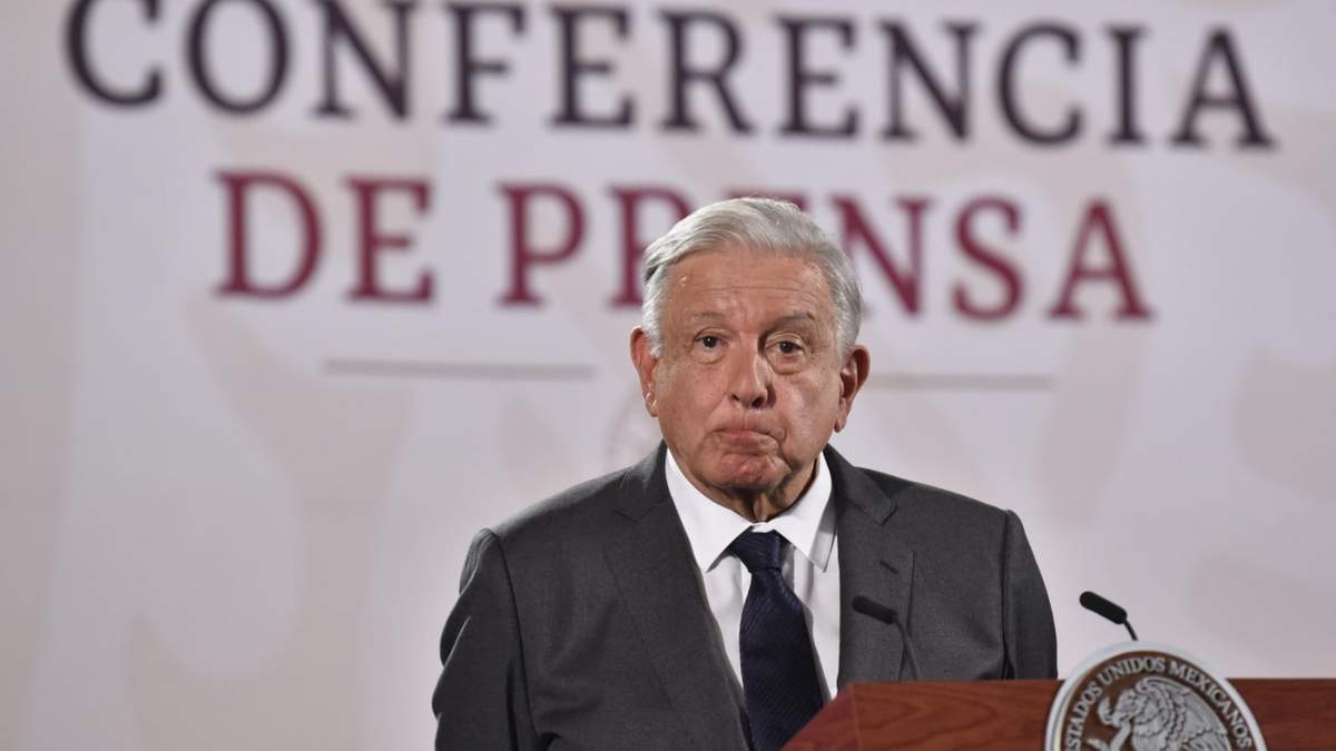 AMLO en la conferencia mañanera del 10 de julio