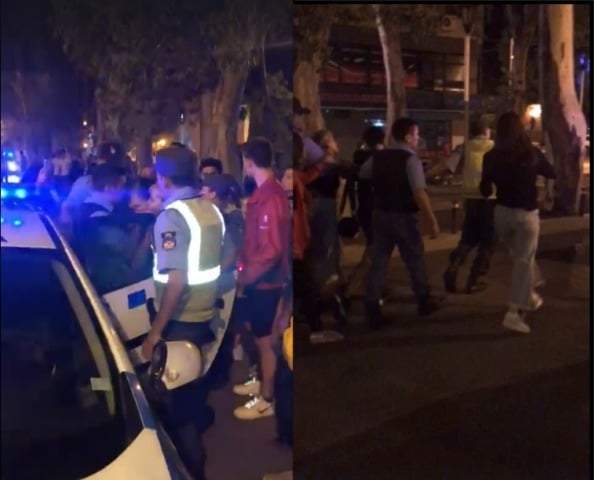 Agresión policial. Fuente (Instagram)
