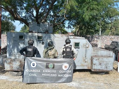 Decomisan arsenal tras enfrentamiento en Buenavista, Michoacán