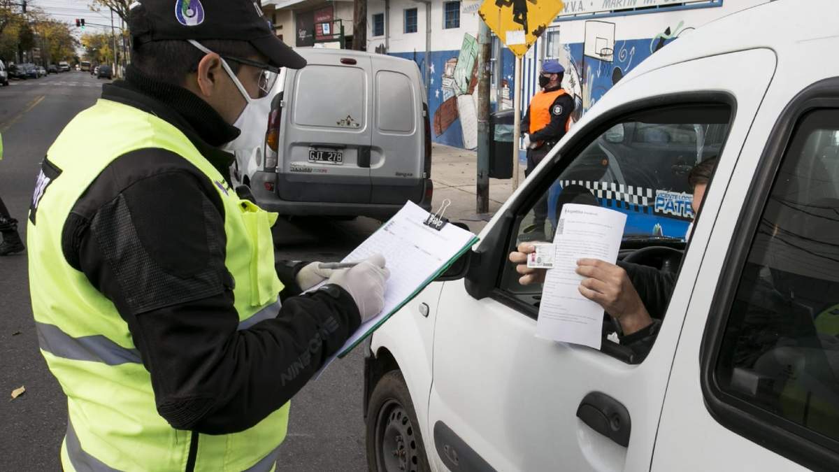 Controles policiales. Fuente: (Twitter)