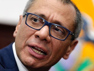 Acusan a exvicepresidente de Ecuador de recibir apoyo de un narcotraficante