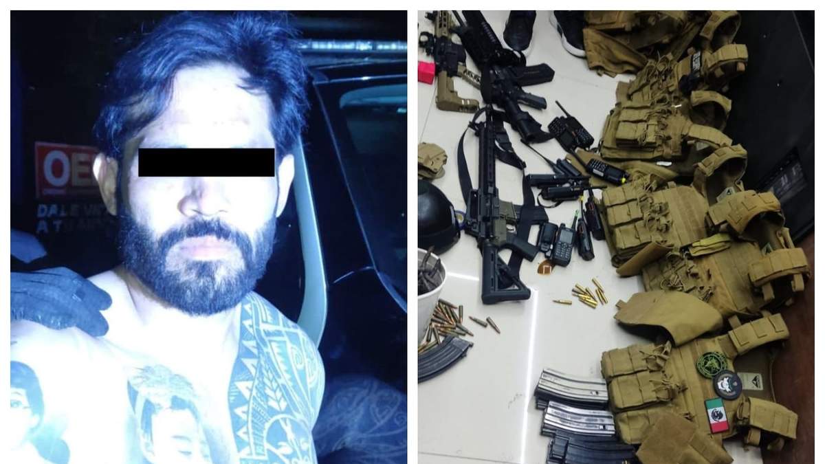 "El Limones" fue detenido con armas de fuego