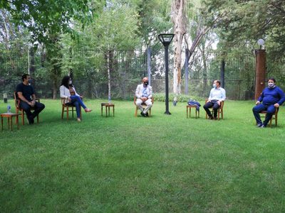 Omar Gutiérrez se reunió con el nuevo presidente de la CALF, Darío Lucca