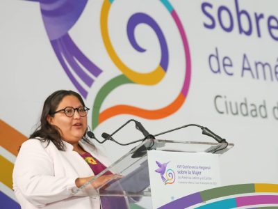 Conferencia de Cepal: Citlalli Hernández condena genocidio en Palestina y bloqueo a Cuba y Venezuela