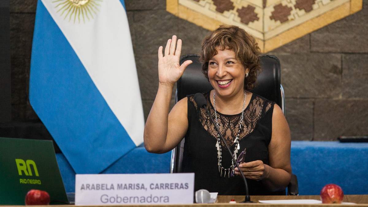 Gobernadora de Río Negro, Arabela Carreras. Fuente: (Instagram)