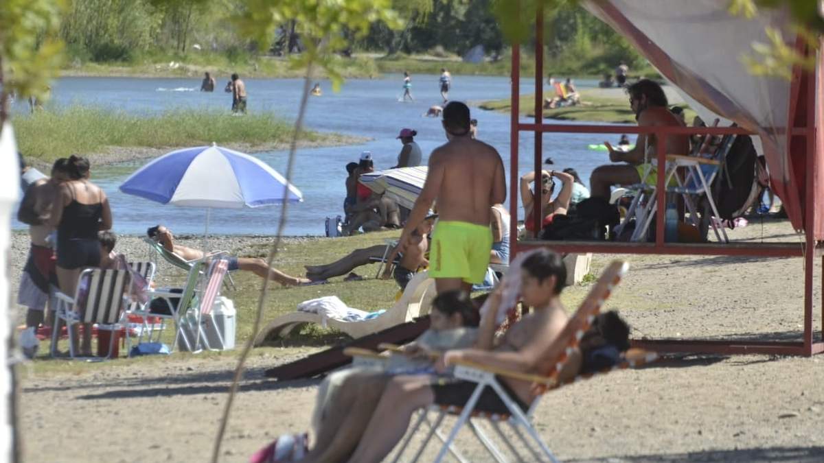 Balneario Gatica de Neuquén. Fuente: (Twitter)