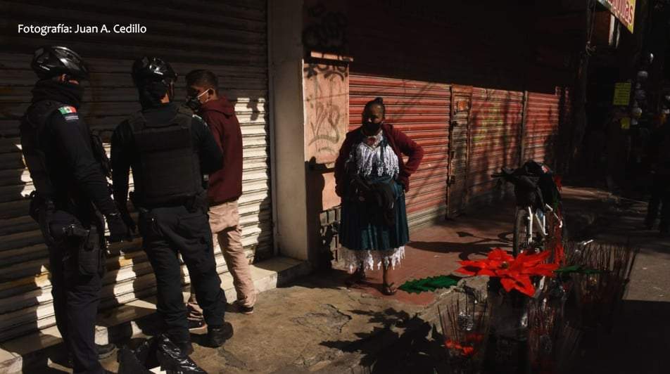 La fotografía por la que fue detenido el corresponsal de Proceso. Foto: Juan Alberto Cedillo