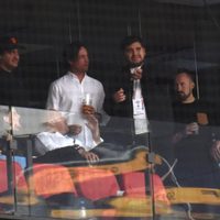 Hijos de AMLO disfrutan partido de beisbol en palco del estadio Alfredo Harp Helú