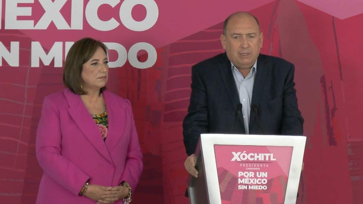 Xóchitl Gálvez y Rubén Moreira en campaña