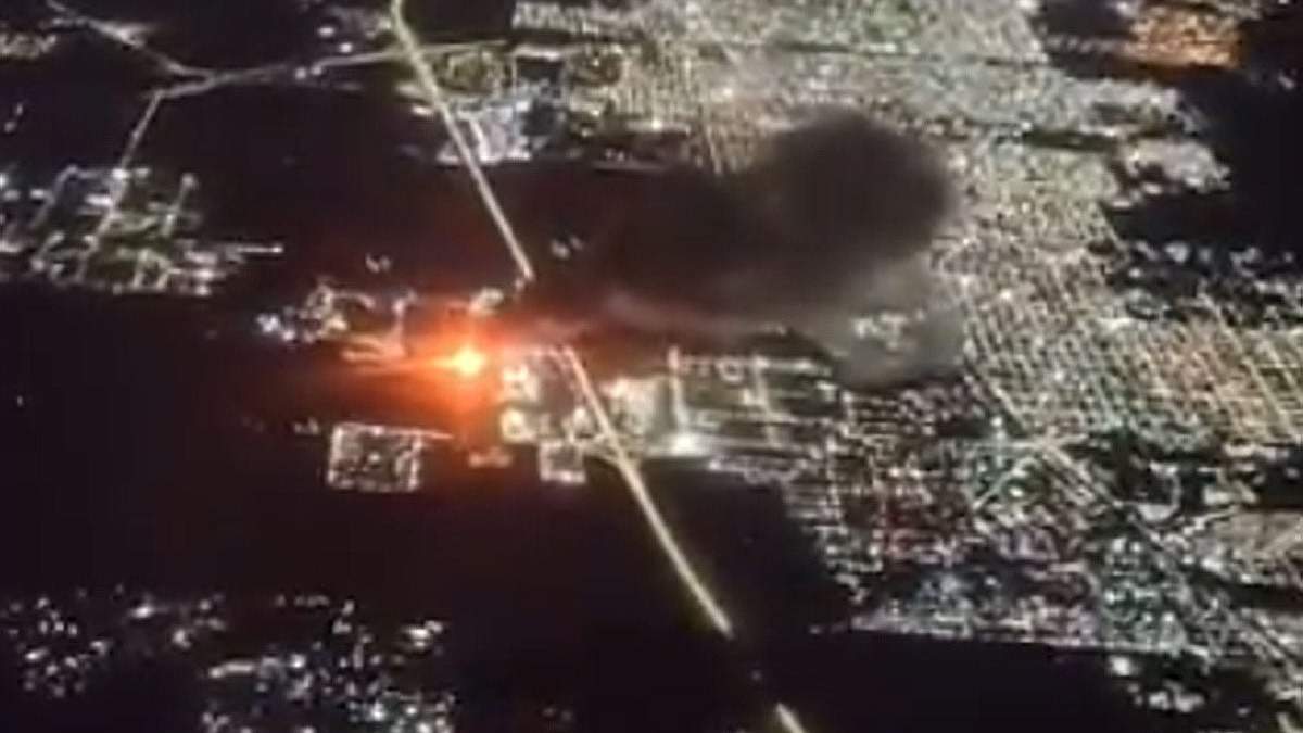 El incendio en Ezeiza visible desde el aire