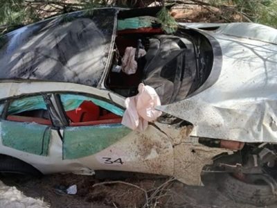 Ferraris siguen haciendo estragos en las rutas argentinas: una quedó destrozada