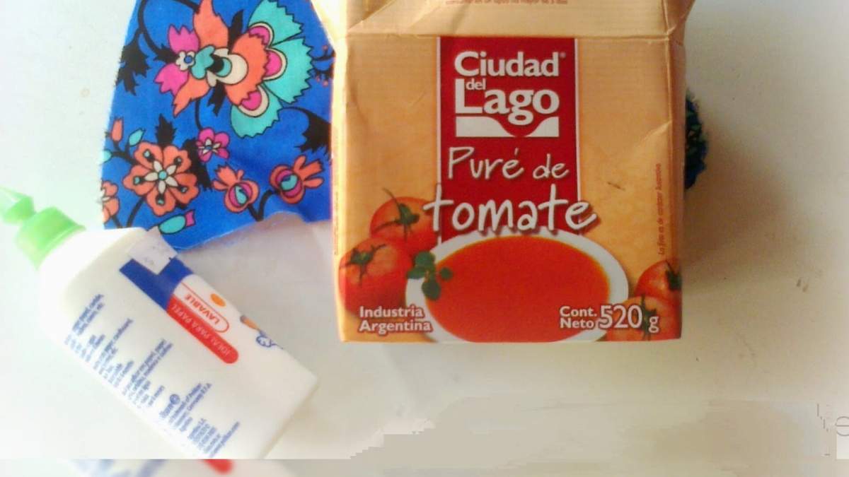 Caja de puré de tomate. Fuente: (Instagram)