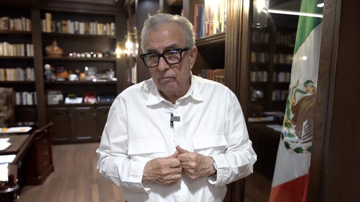 El gobernador de Sinaloa en su video