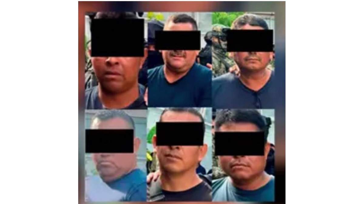Policías de Tabasco detenidos por su presunta relación con La Barredora