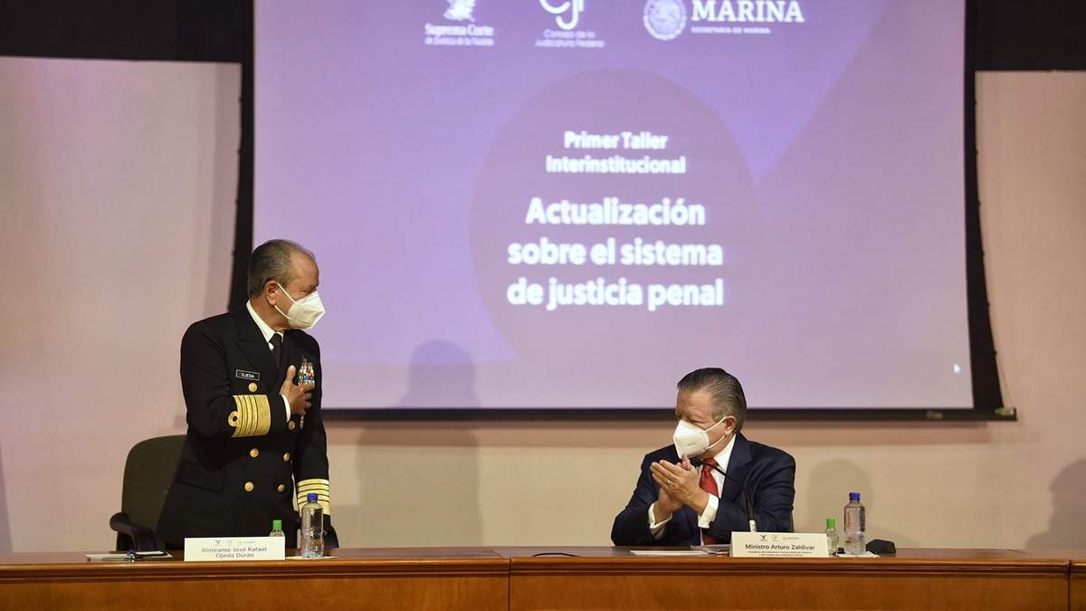 El secretario Ojeda Durán y el ministro Zaldívar