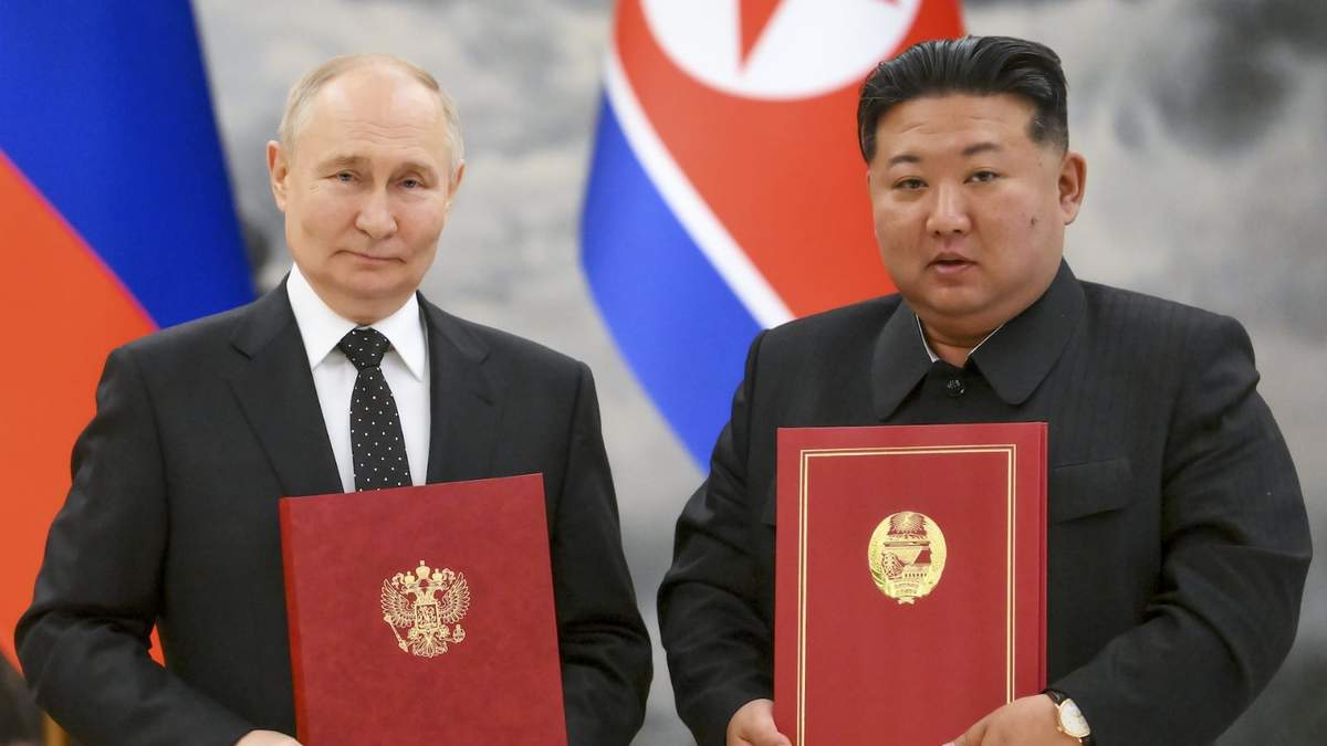 Vladímir Putin y Kim Jong Un en imagen de junio pasado