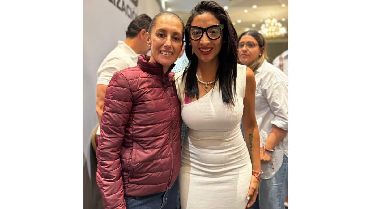 Ana Villagrán con Claudia Sheinbaum