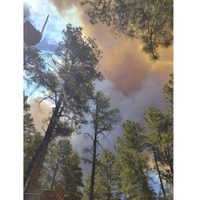 Residentes huyen de Ruidoso, Nuevo México, por fuertes incendios forestales