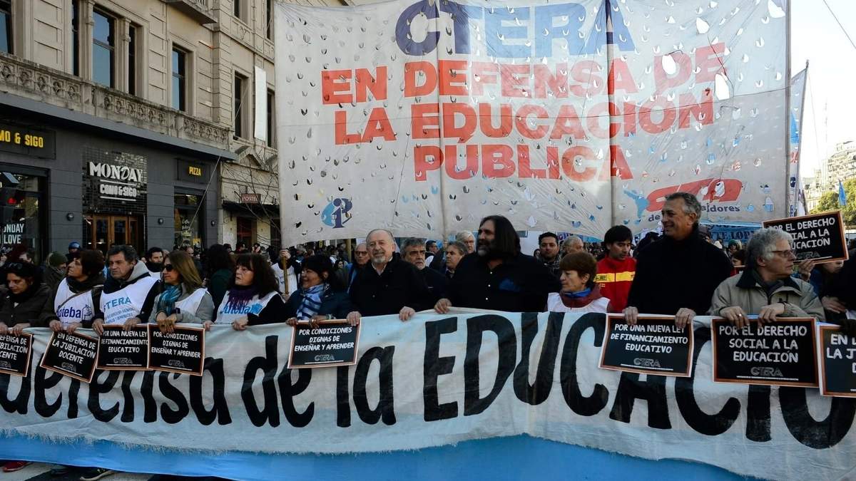 Casi todas las provincias se sumaron al paro nacional docente. Fuente: (Twitter)