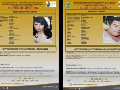 Esposos que fueron a comprar juguetes están desaparecidos en Puebla