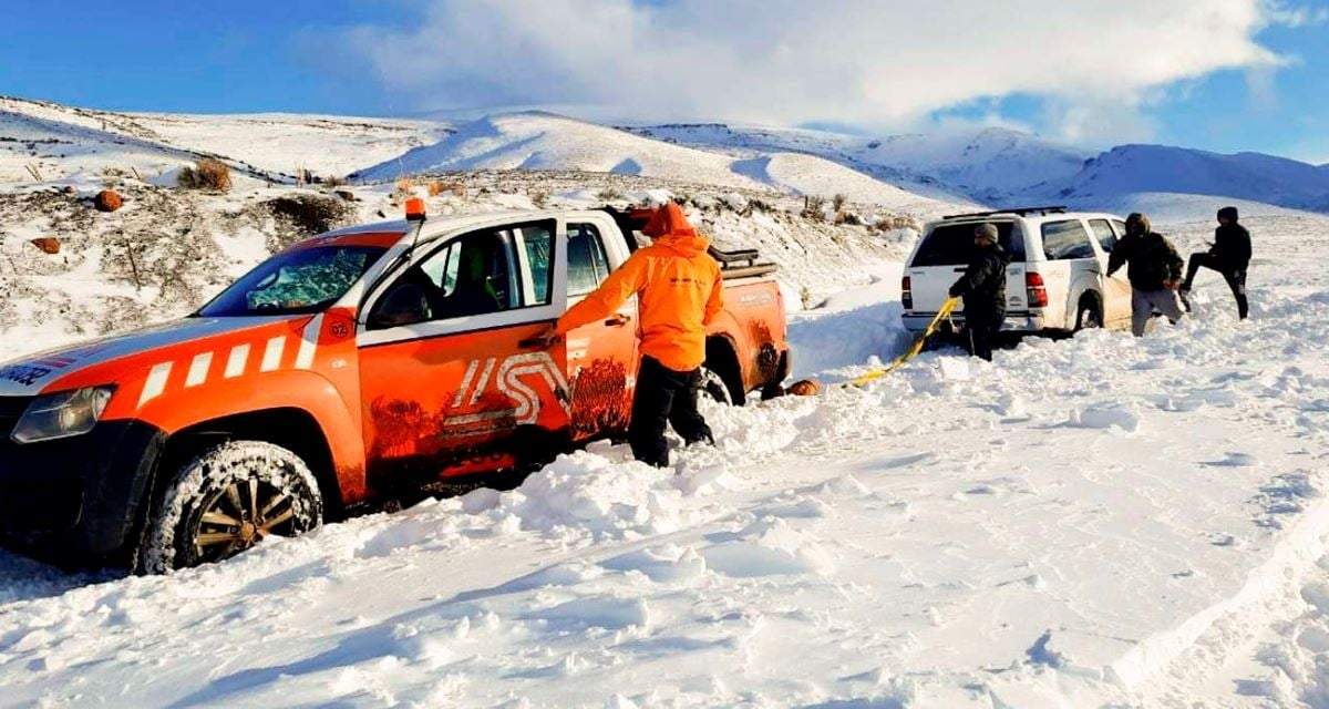 El Operativo Nieve se realiza de manera coordinada entre los organismos provinciales y nacionales. Fuente: (Neuquén.com)
