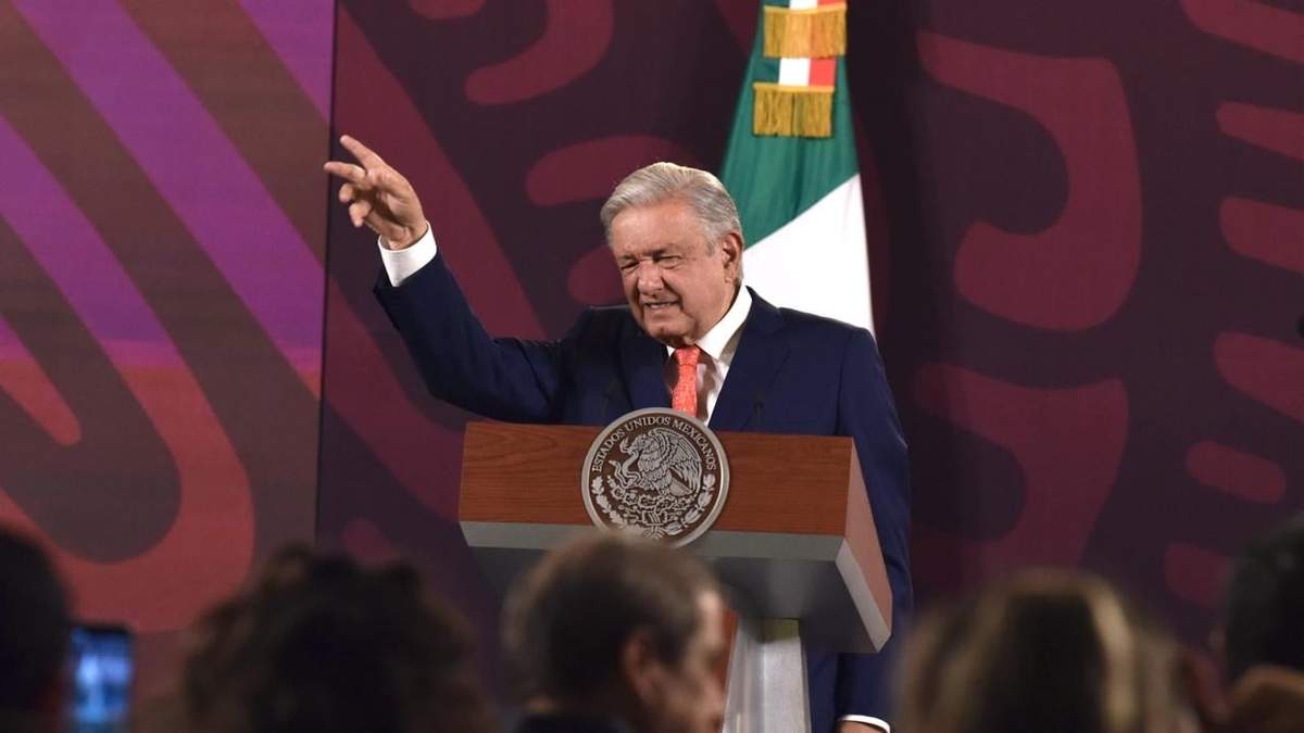 El presidente durante la conferencia de este lunes
