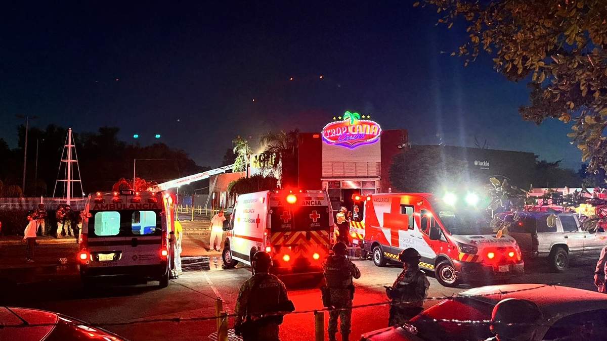 Casino incendiado
