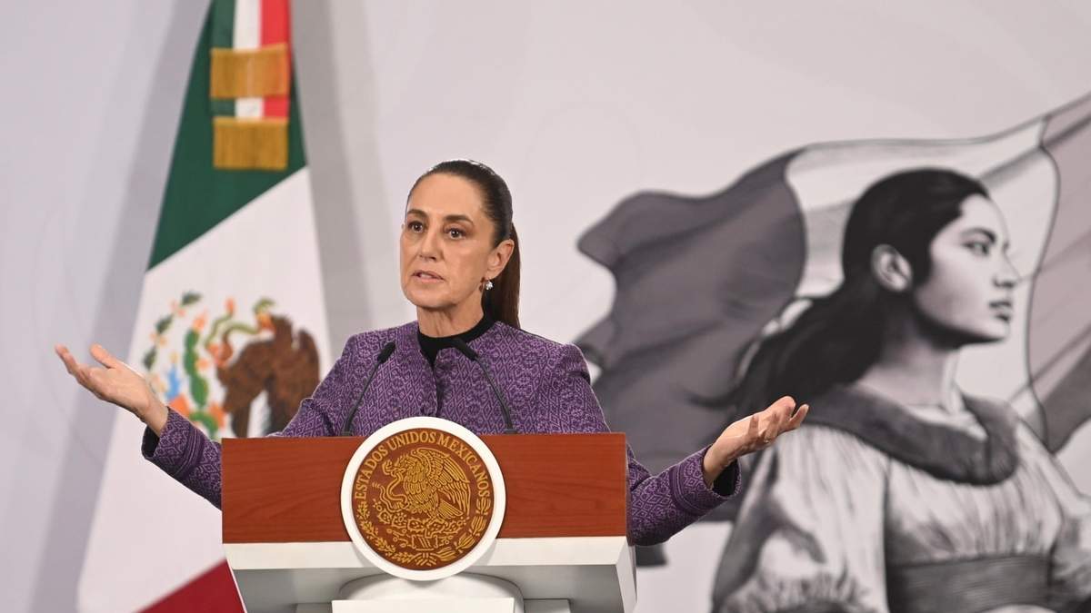 La presidenta Claudia Sheinbaum