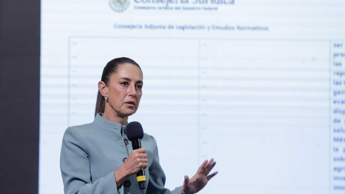 La presidenta Claudia Sheinbaum