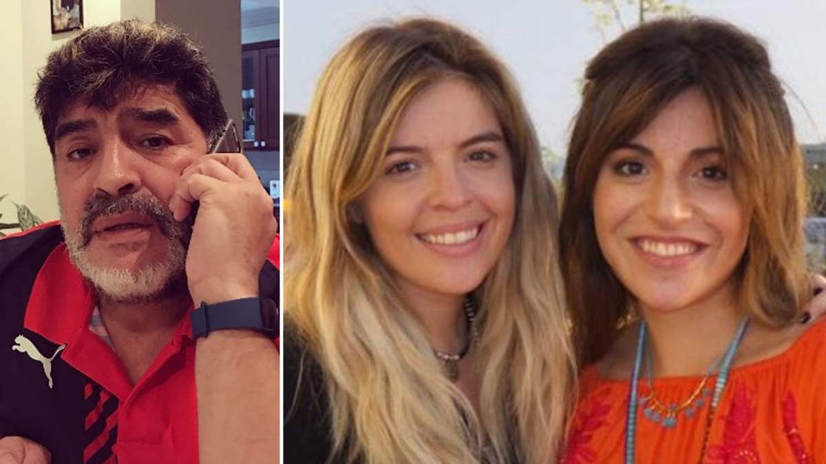 Diego, Dalma y Gianinna Maradona. Fuente: (Twitter)