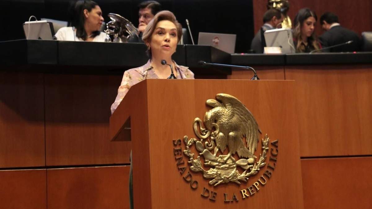 La senadora del PRI, Cecilia Sánchez