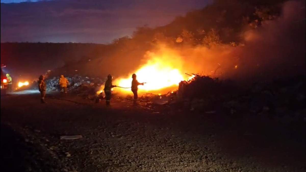 Incendio en centenario. Fuente: (Centenario Digital)