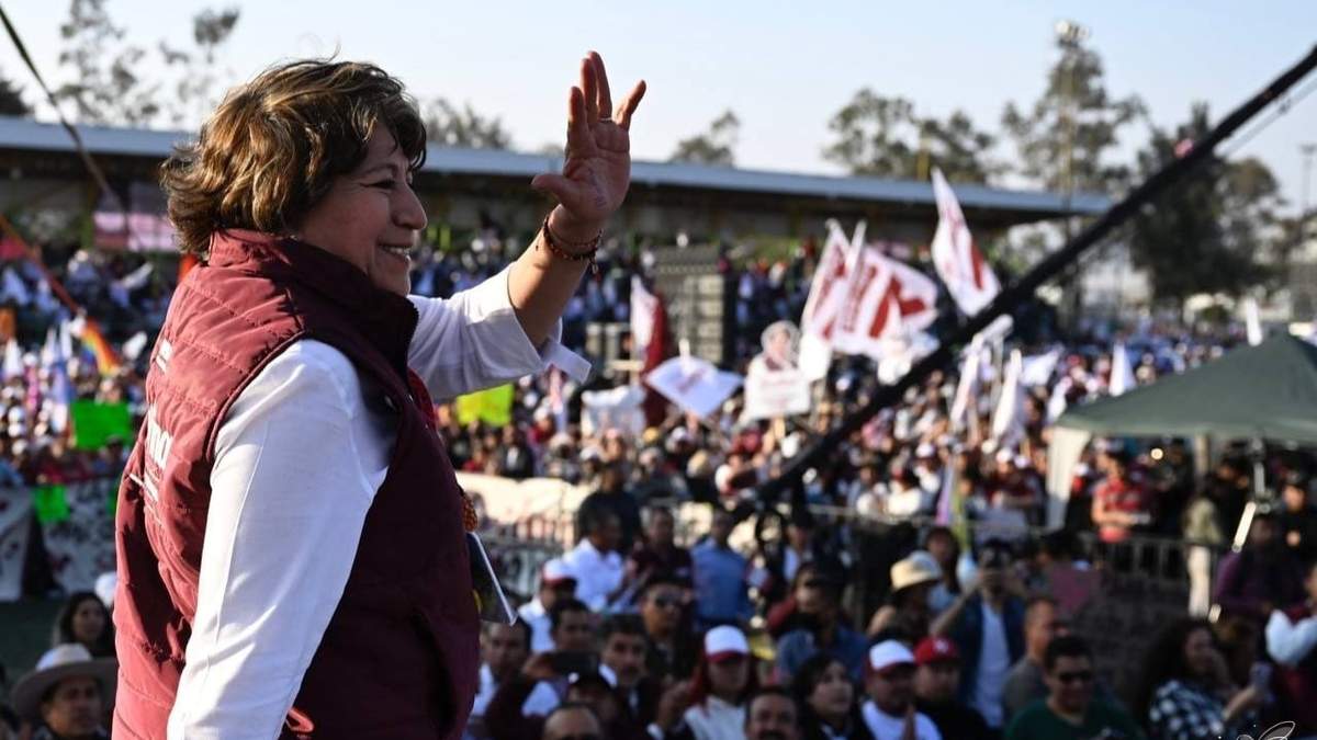 Delfina Gómez en Valle de Chalco