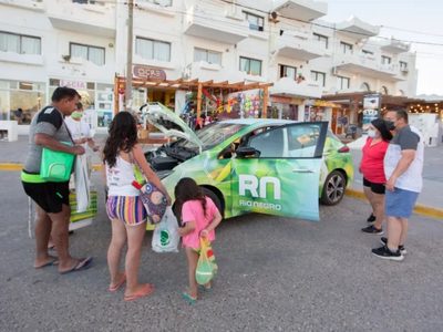 En Las Grutas organizaron actividades para que los turistas conozcan sobre el hidrógeno verde