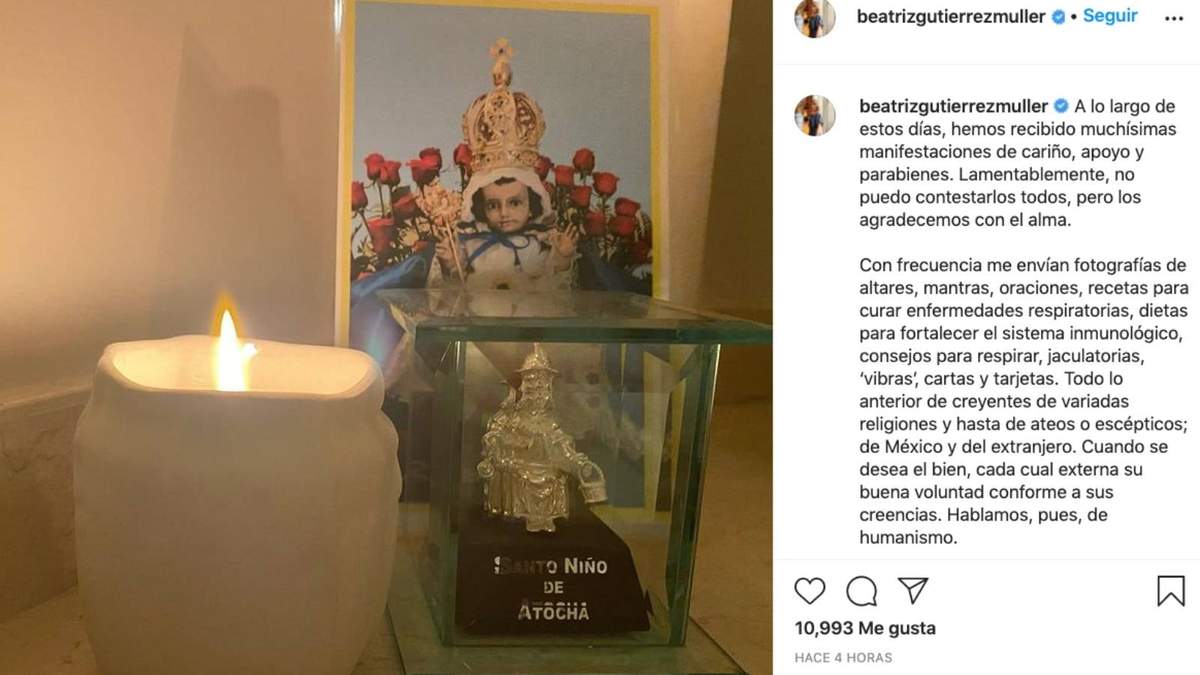 El mensaje de la esposa del mandatario
