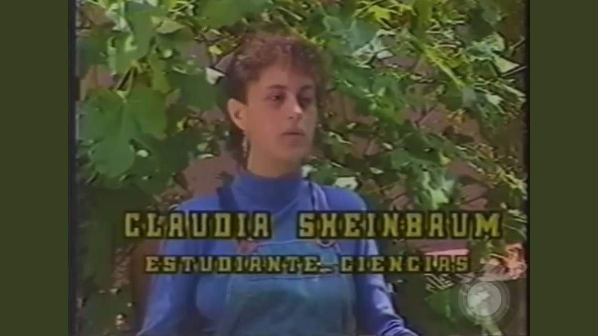 Estudiante de la UNAM en 1986