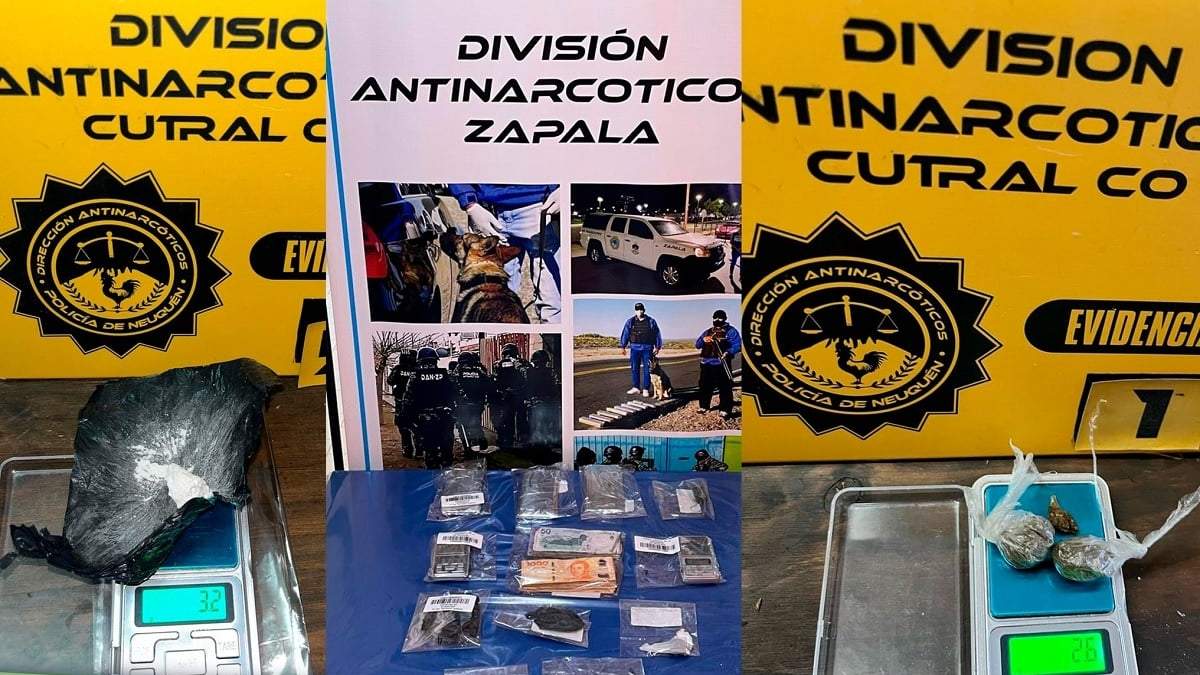 Cayó una red de narcomenudeo en Zapala. Fuente (Policía de Neuquén)