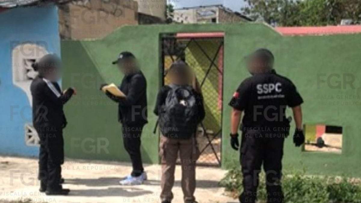 La FGR cateó el domicilio del presunto delincuente y decomisó equipo electrónico