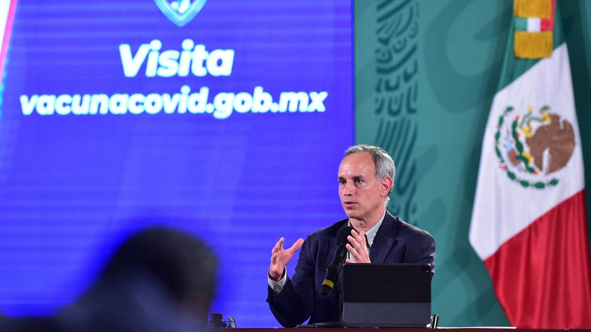 En la conferencia se presentó la nueva pagina vacunacovid.gob.mx