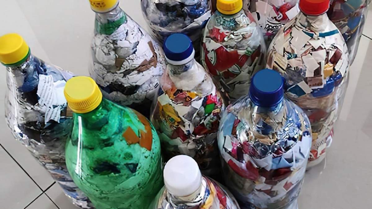 Campaña de ecoladrillos en Zapala. Fuente: (Twitter)