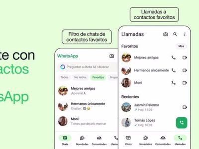 WhatsApp permite añadir a personas y grupos a una lista de favoritos para acceder a chats y llamadas