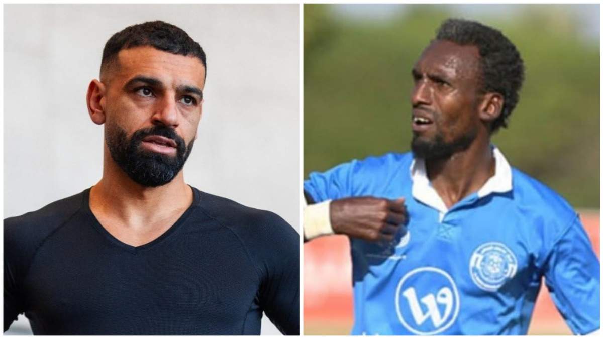 El futbolista del Liverpool, Mohamed Salah y el también jugador del balompié, el palestino Suleiman al-Obeid, asesinado por la ofensiva israelí en Gaza