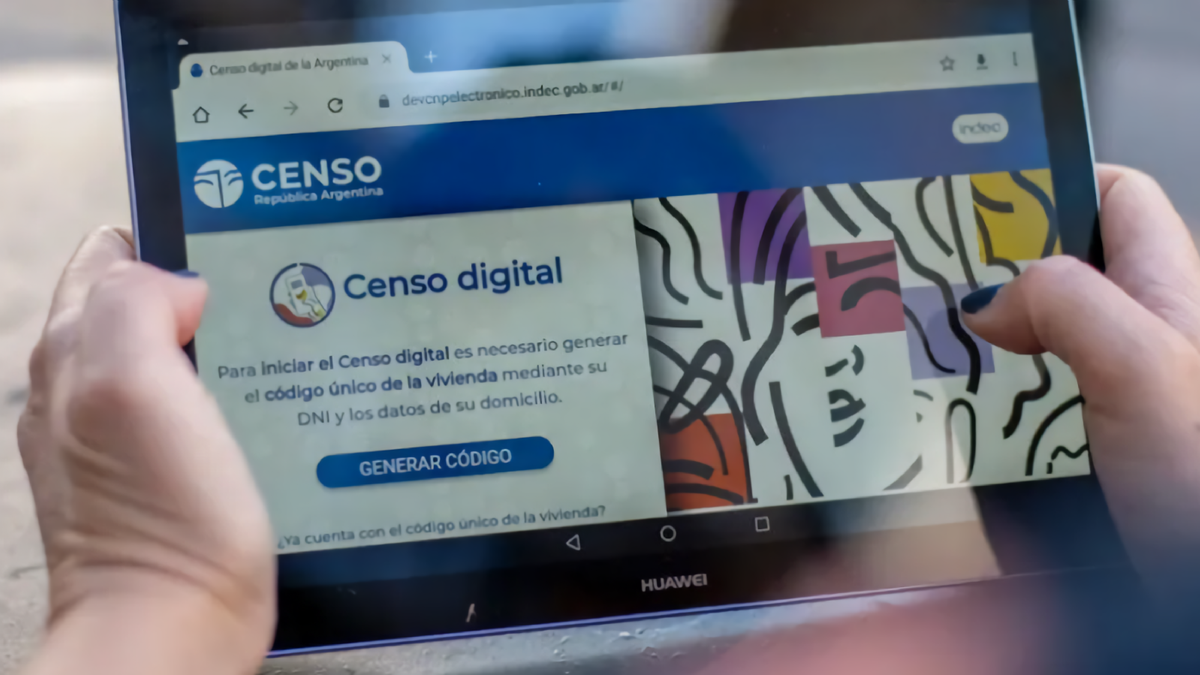Página web del censo digital. Fuente: (Twitter)