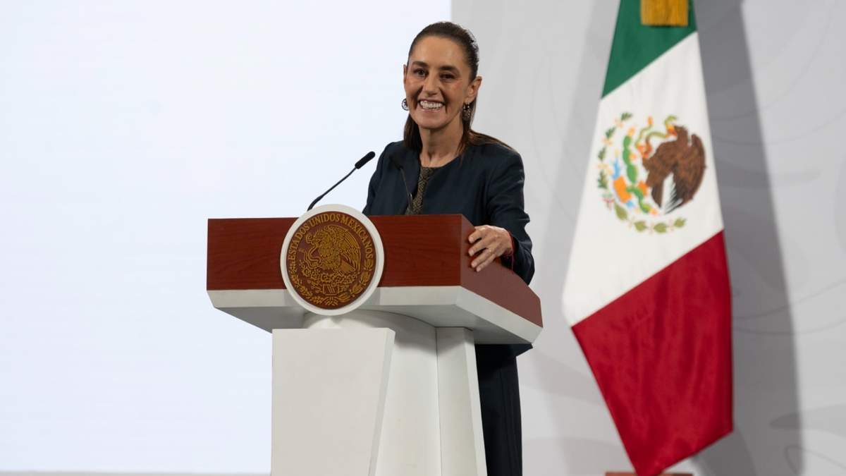 La presidenta Claudia Sheinbaum en la mañanera