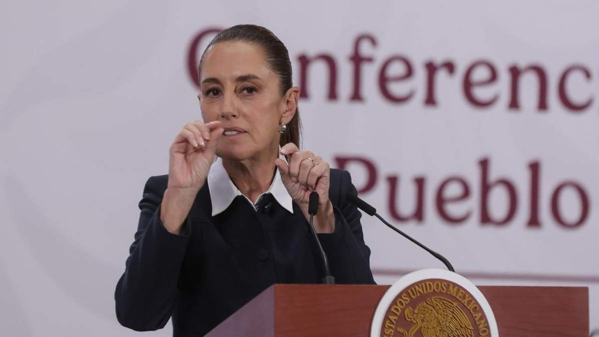 La presidenta Claudia Sheinbaum en la mañanera
